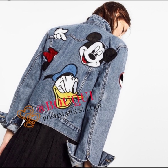 BLOGGERS FAV ZARA MICKEY MOUSE DENIM JACKET - Picture 6 of 9